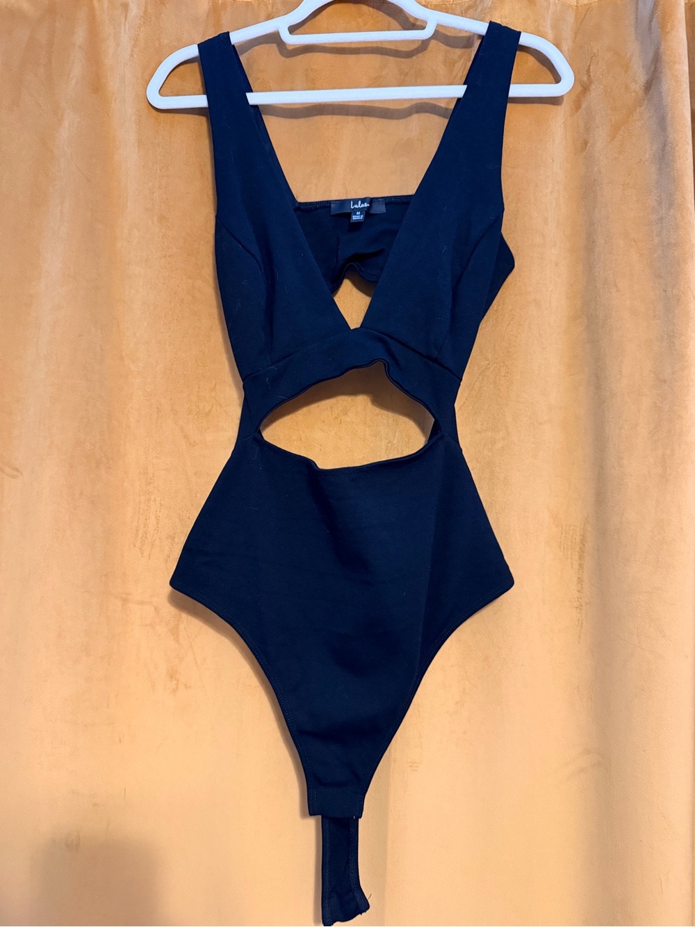 Lulu's Black V-Neck One-Piece Bodysuit